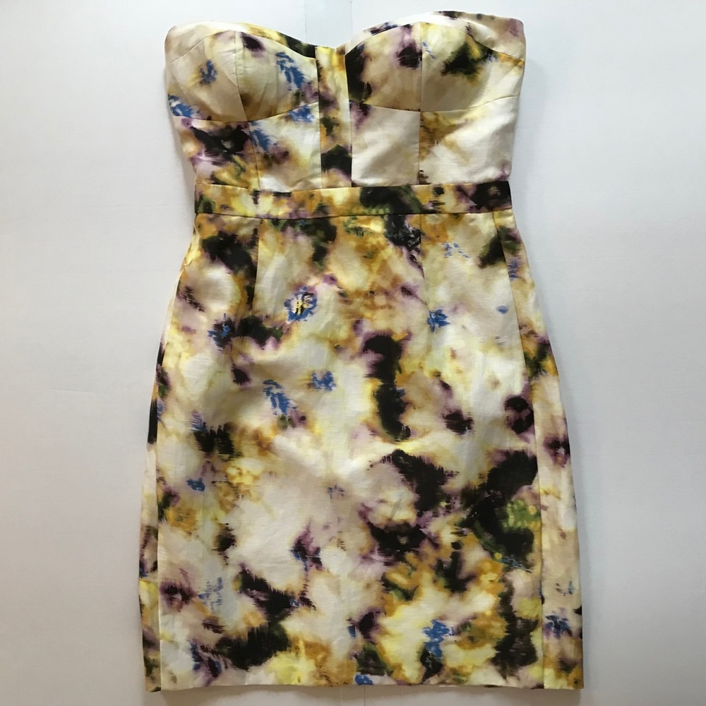 J. Crew Fleurette Bustier Strapless Dress